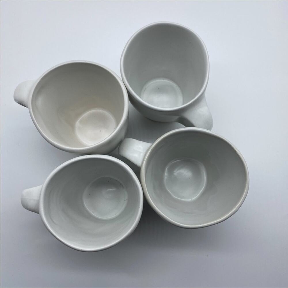 $35/ Espresso And Ivory Swirl Kamala Mugs Set Of 4 - Picture 3 of 6